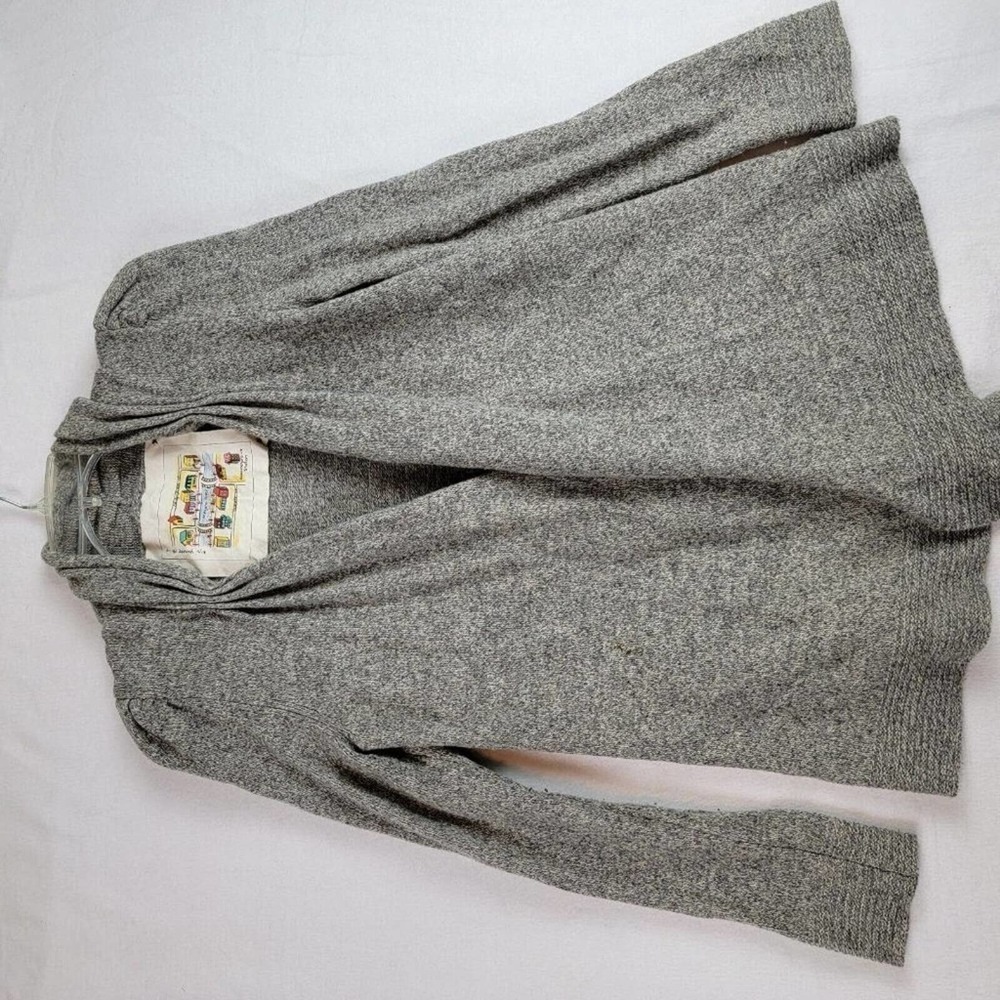 ANTHROPOLOGIE TOKYO MAP Lady’s Choice Cardigan Wool Sweater Tan Size SMALL